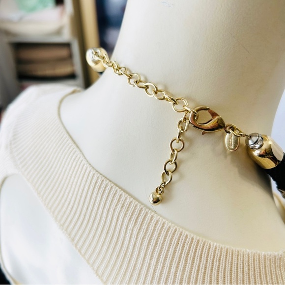 CHICO’S Elegant Black and Gold Beaded Necklace - Picture 7 of 8